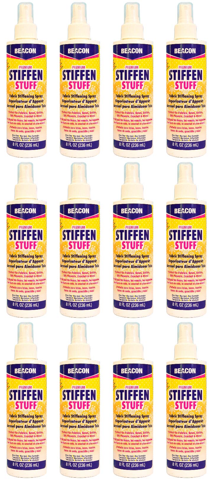 Fabric Stiffening Spray 8-Ounce 12-Pack L768