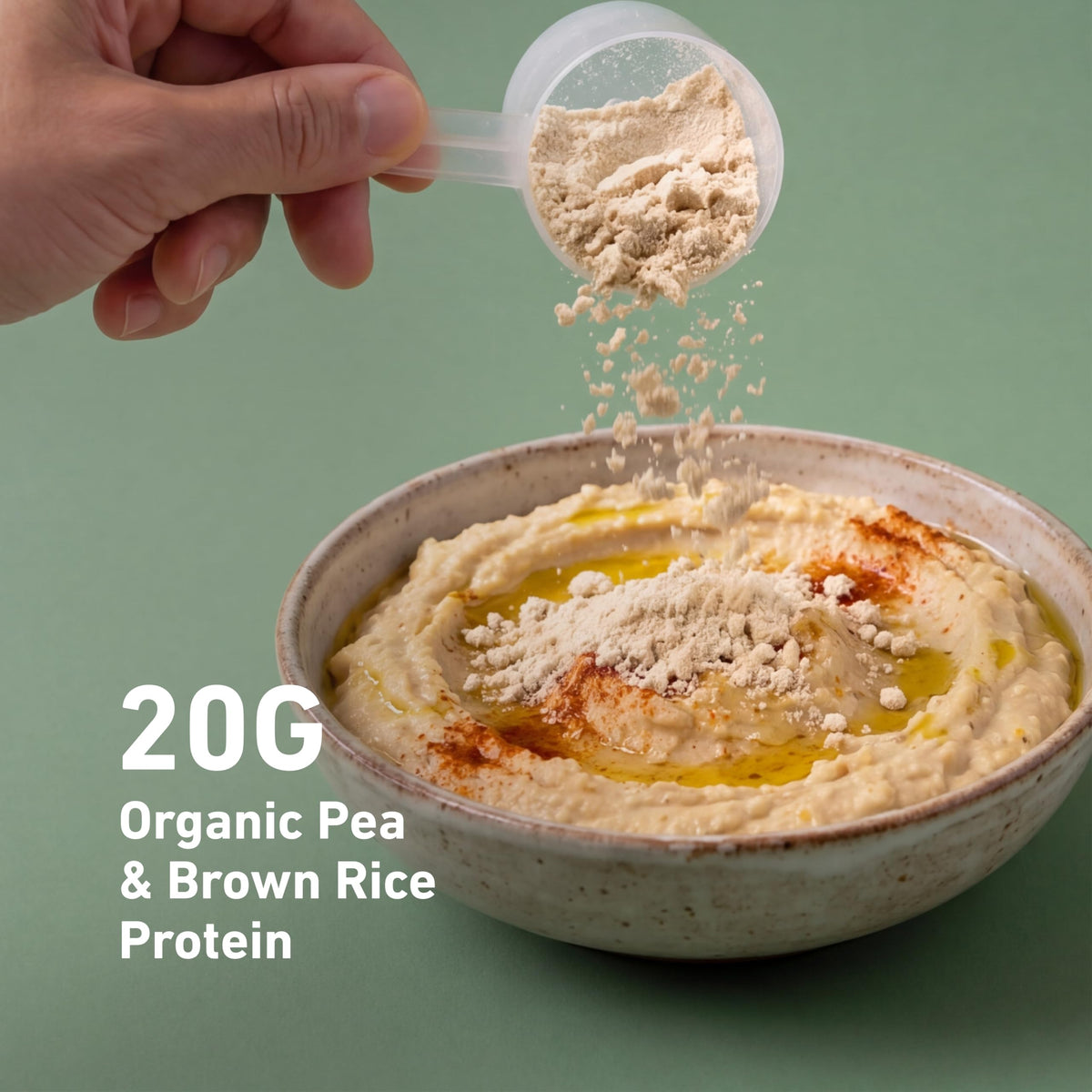 Plant-Based Protein Powder 20g Pea and Rice Protein Unflavored 20 Servings I266