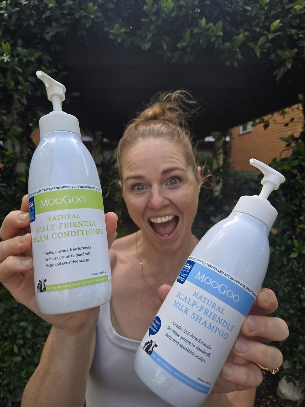 Natural Milk Shampoo & Cream Conditioner Pack - Sulphate-Free, Silicone-Free, Paraben-Free - 2x 16.9 fl oz P394004
