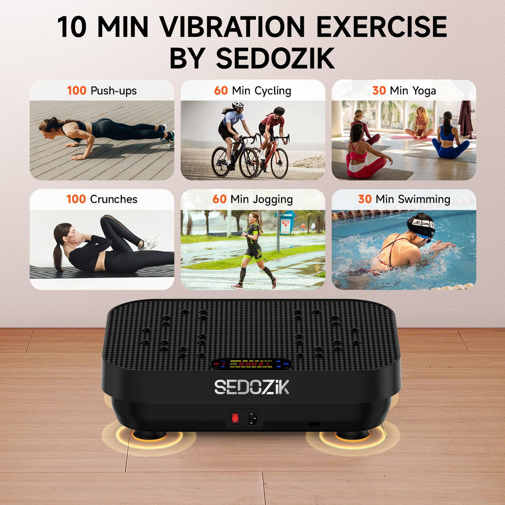Black Vibration Plate with Bands M548900