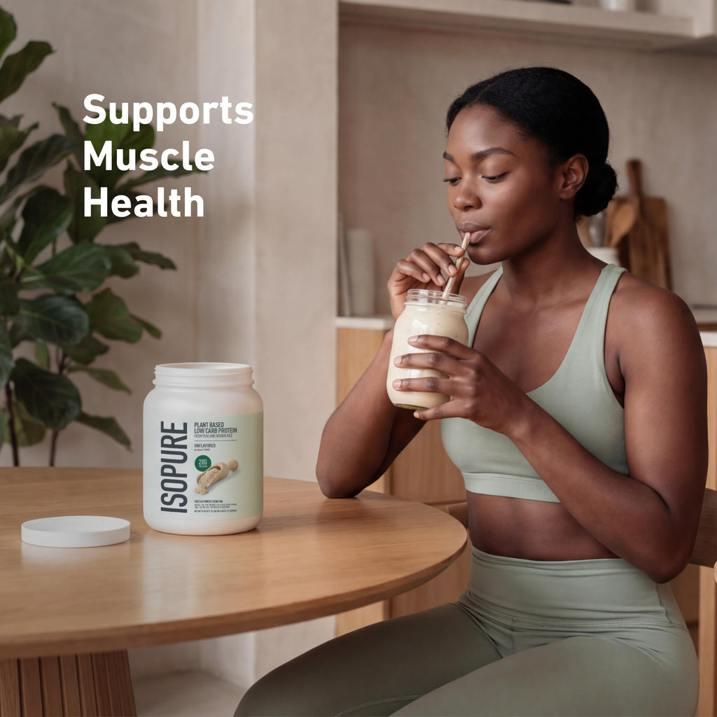 Plant-Based Protein Powder 20g Pea and Rice Protein Unflavored 20 Servings I266