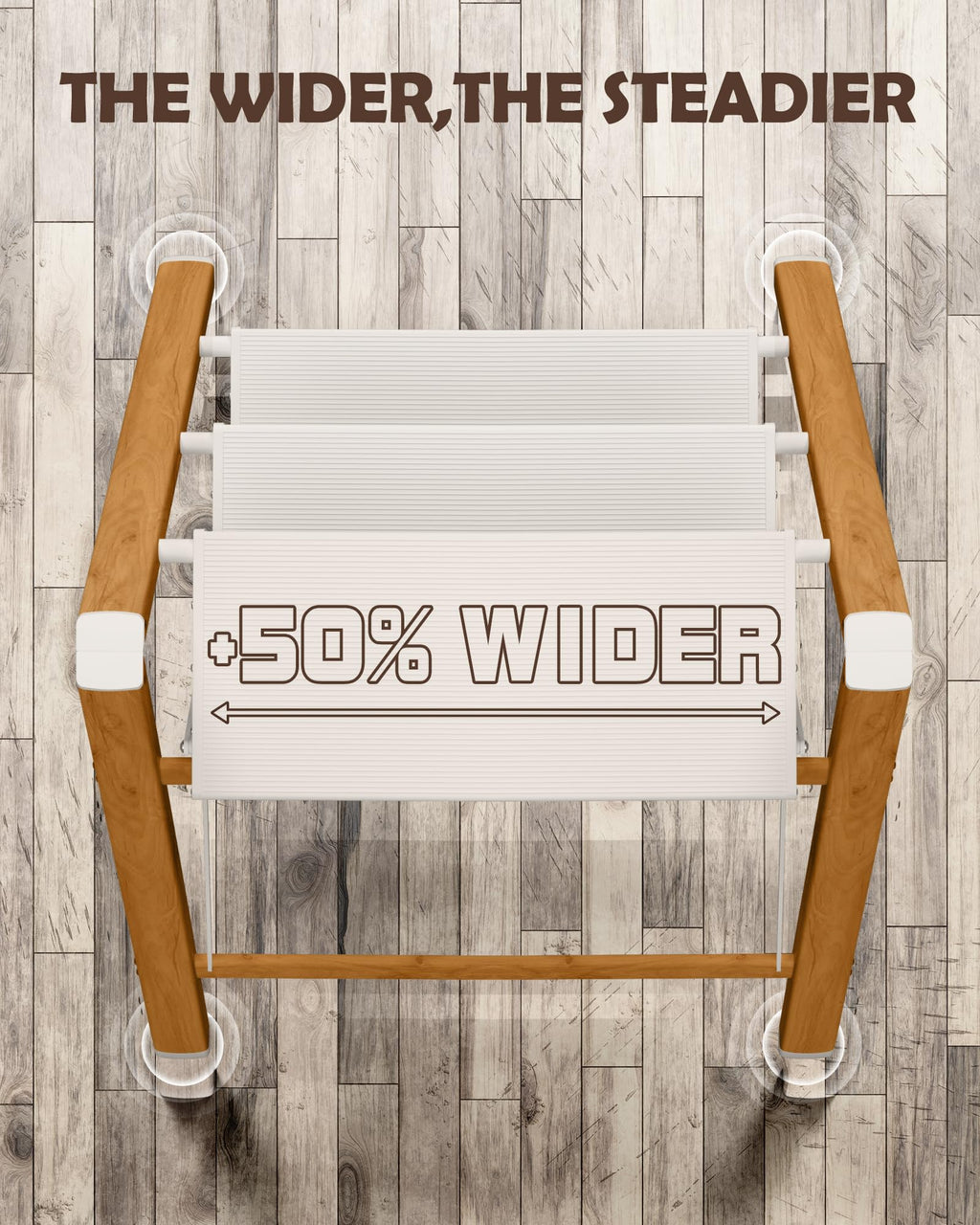 3 Step Stool with Anti-Slip Wide Pedal Z964488