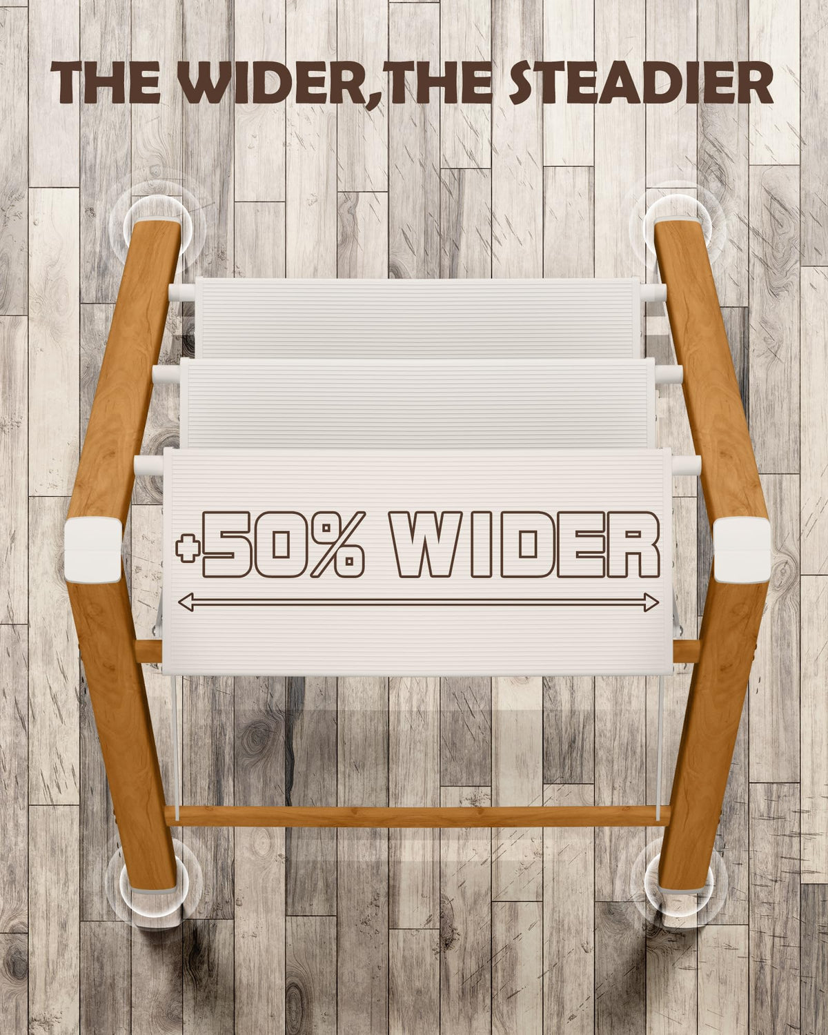 3 Step Stool with Anti-Slip Wide Pedal Z964488