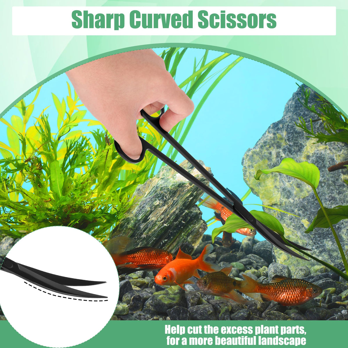 4 in 1 Stainless Steel Aquarium Aquascape Tools Kit B45821