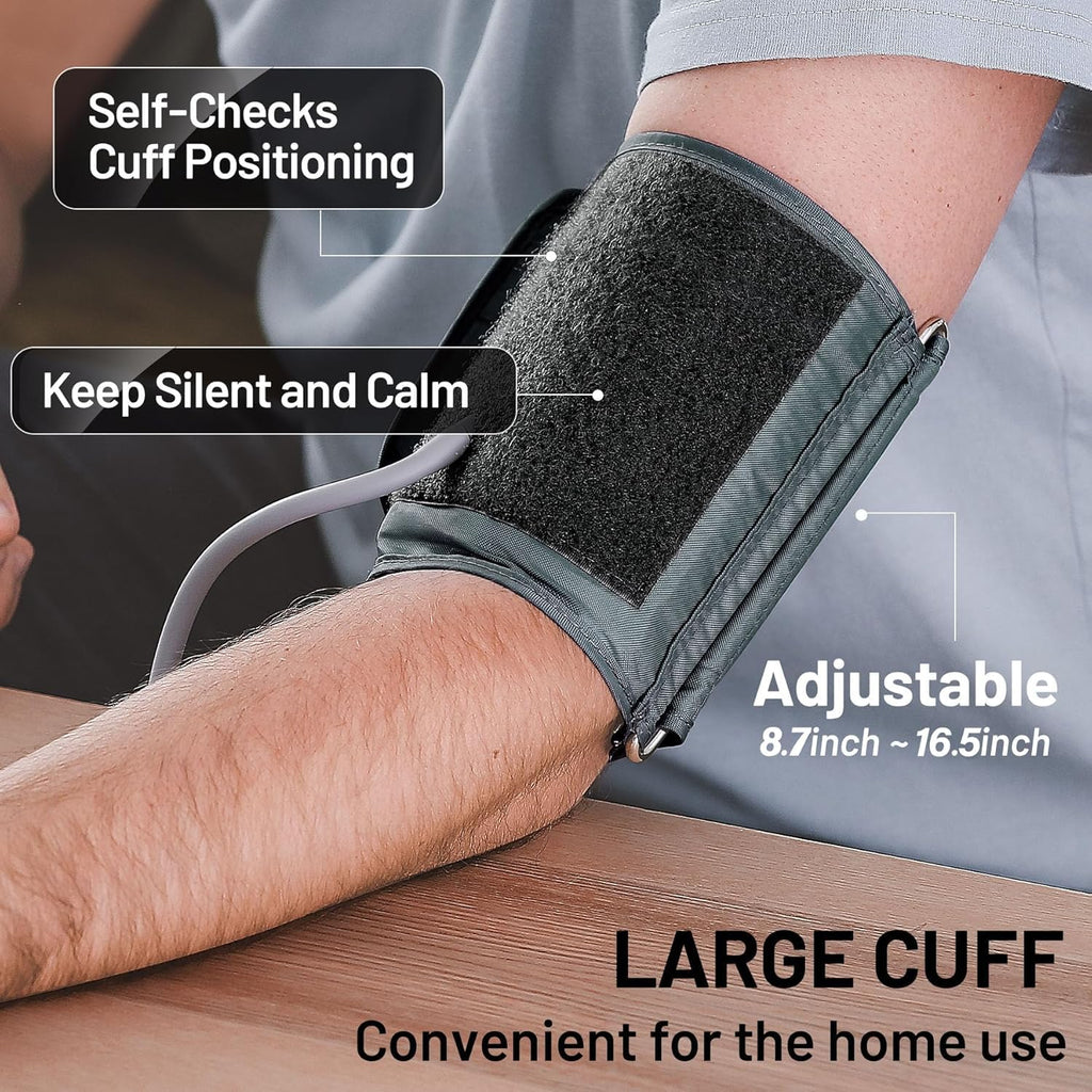 Blood Pressure Monitor Upper Arm BP Cuff with Storage Bag Y442