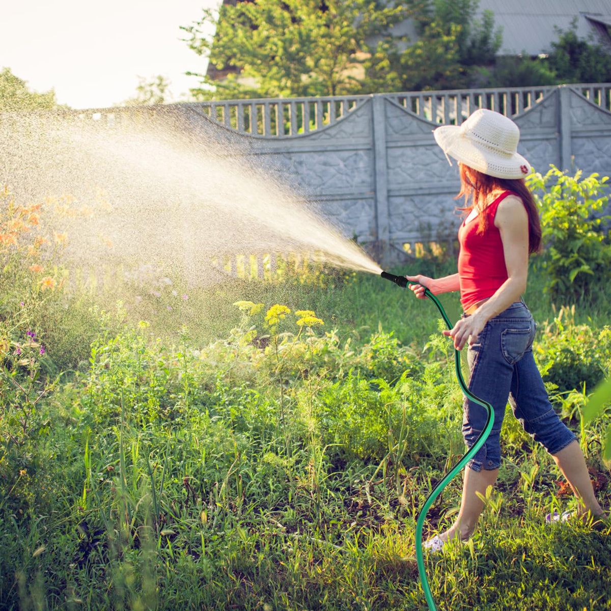 Heavy Duty 5/8 in x 100 FT Hybrid Rubber Garden Hose P58473
