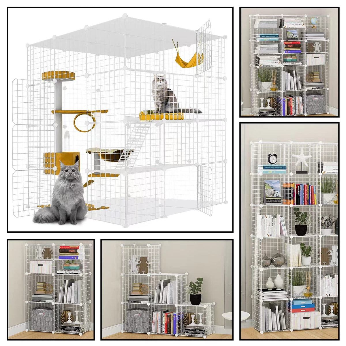 Large Cat Cage Detachable Metal Wire Playpen B626648