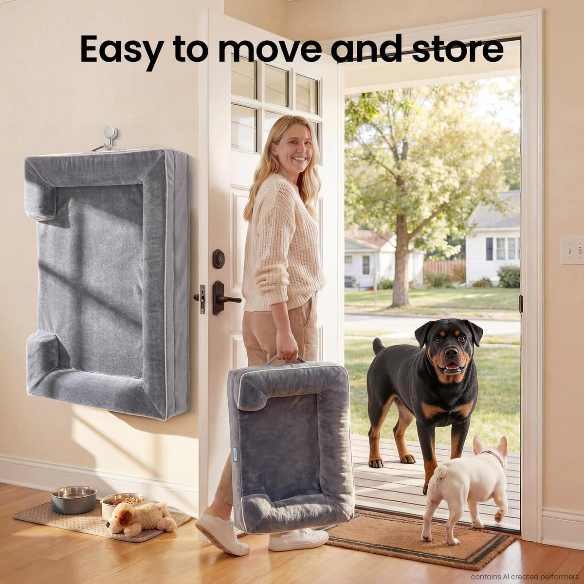 Extra Large Memory Foam Dog Bed X164