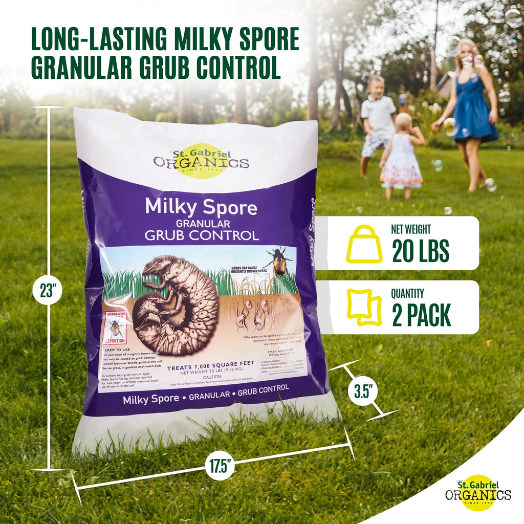 Milky Spore Grub Control Mix Pest Controller 2 Pack X876198