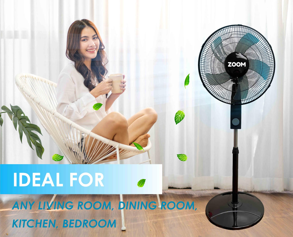 Black 2 Pack 16 inch Pedestal Stand Fan V84632
