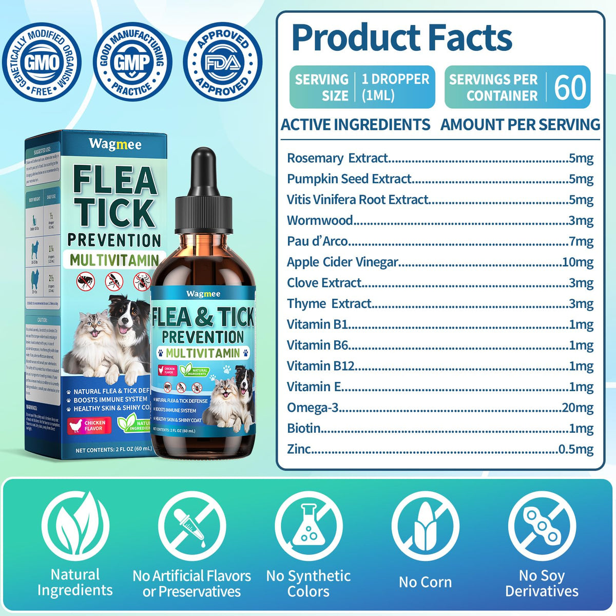Flea and Tick Prevention for Dogs & Cats N5210