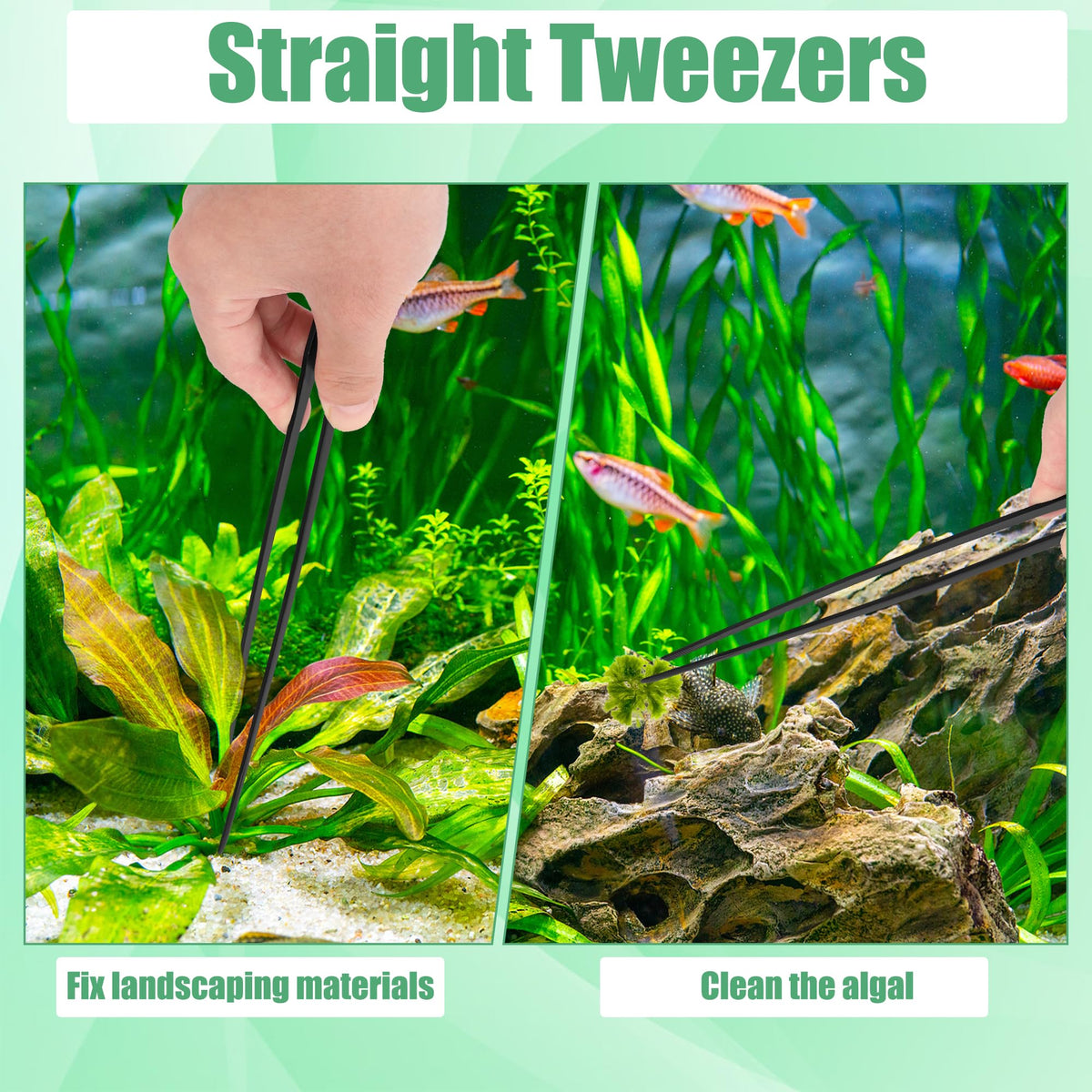 4 in 1 Stainless Steel Aquarium Aquascape Tools Kit B45821