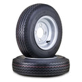 Trailer Tire Wheel 4.80-8 6-Ply with 4 Lugs on 4 Silver Rim Pk2 R488