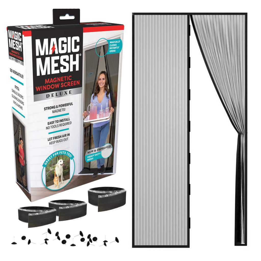 Black Magnetic Screen Door 39" x 83" P7664