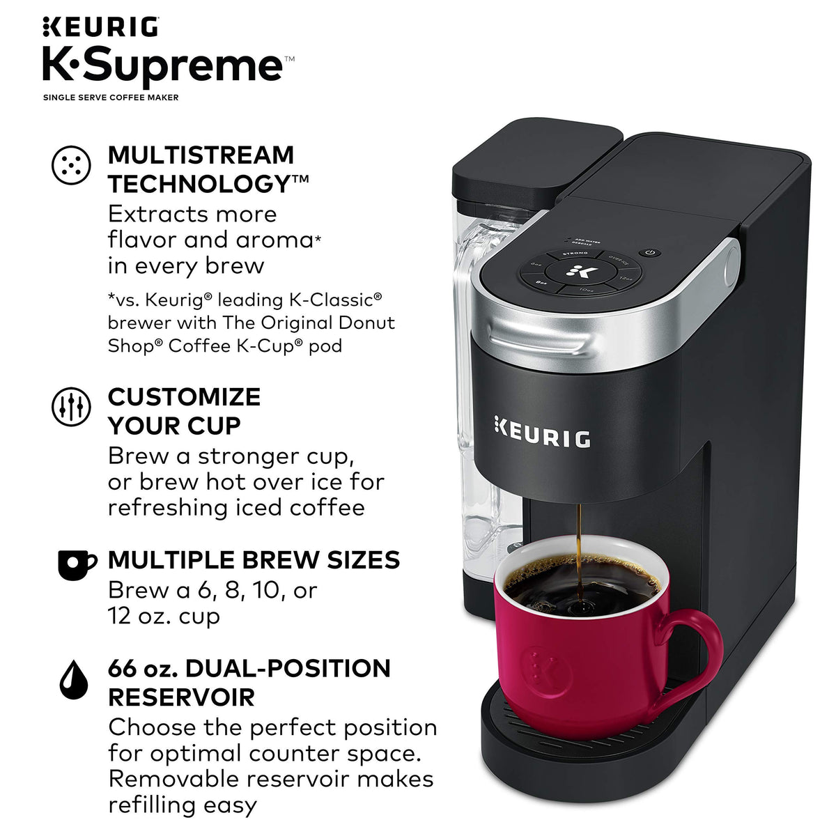 Single Serve K-Cup Pod Coffee Maker & Cleanse Kit Q612983