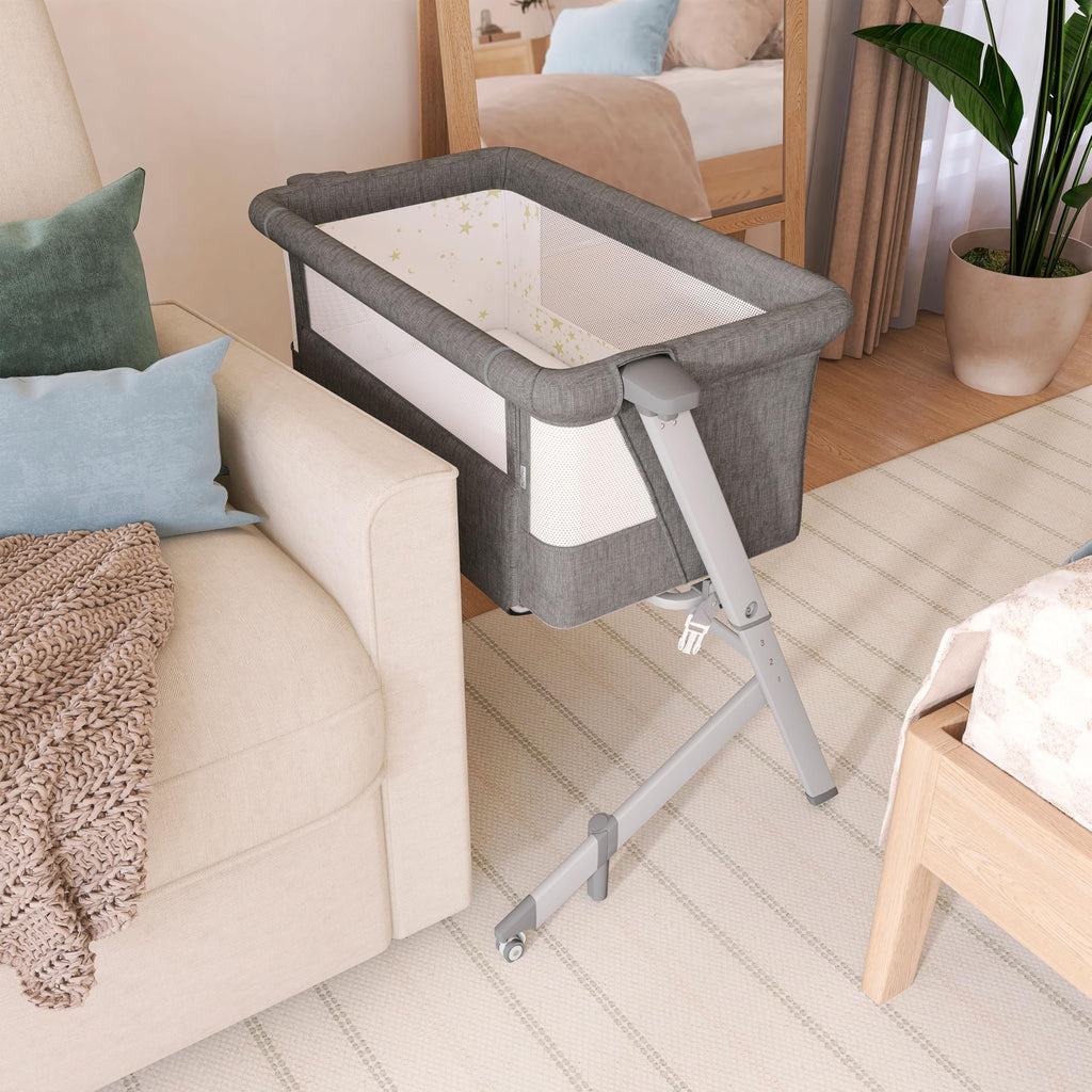 Grey Adjustable Height Bassinet & Bedside Sleeper X1768