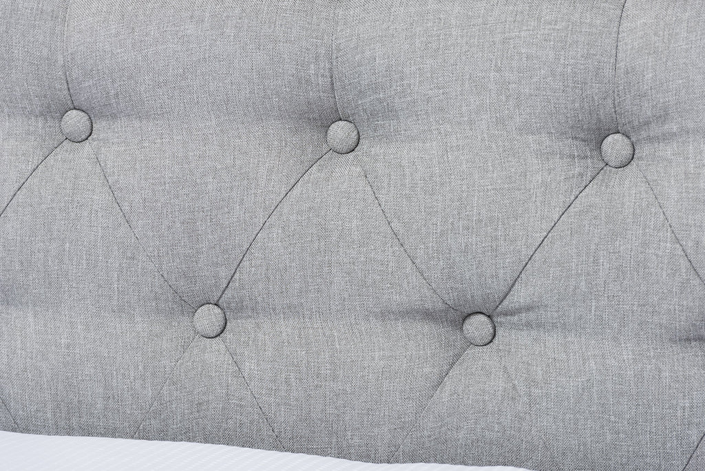 Light Beige Fabric Trundle Daybed A245